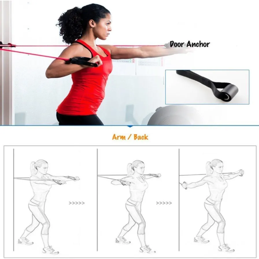 11 Pcs Resistance Band Set
