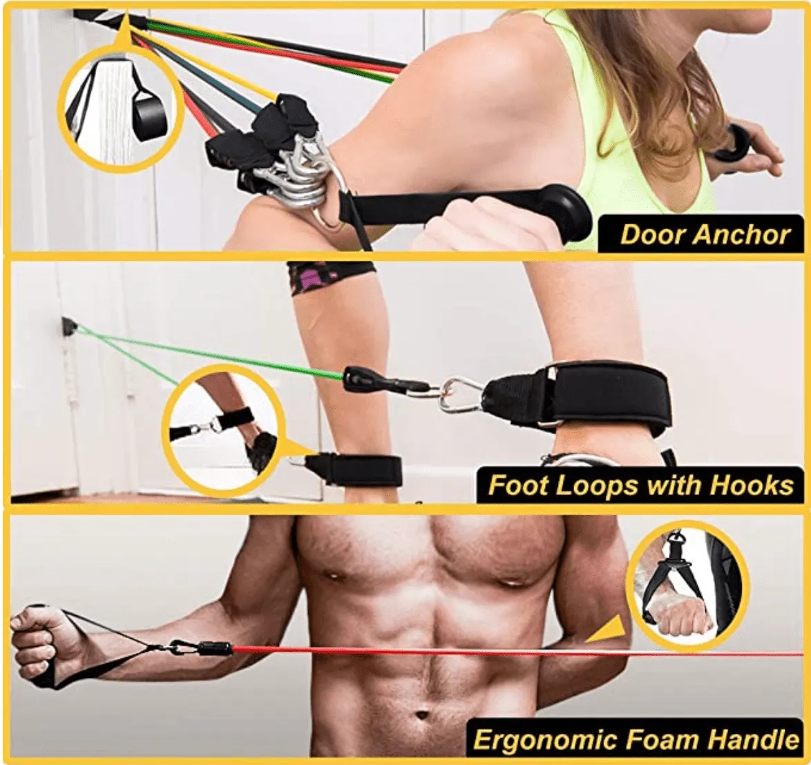 11 Pcs Resistance Band Set