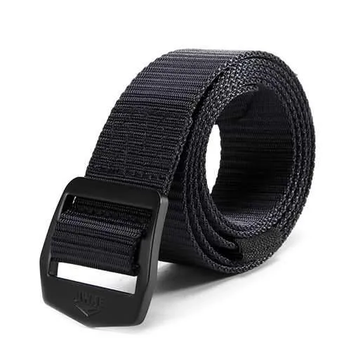 120CM Weaven Nylon Alloy Buckle Belt Military Tactical Durable Outdoor Sport Pants Strip