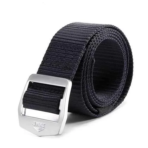 120CM Weaven Nylon Alloy Buckle Belt Military Tactical Durable Outdoor Sport Pants Strip