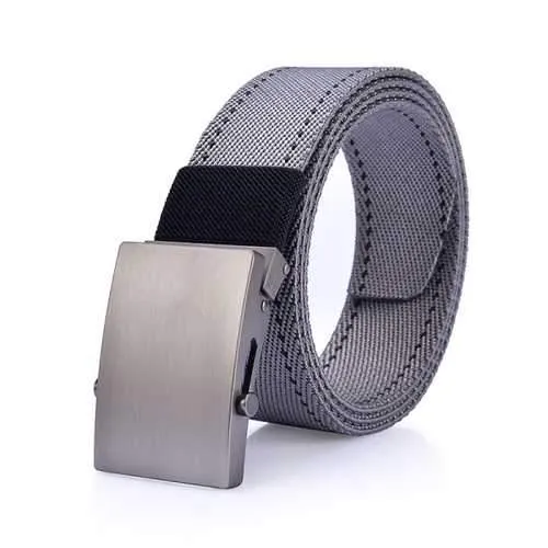 125CM Men Nylon Alloy Buckle Belt Outdoor Sport Military Durable Pants Strip