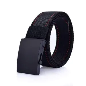 125CM Men Nylon Alloy Buckle Belt Outdoor Sport Military Durable Pants Strip