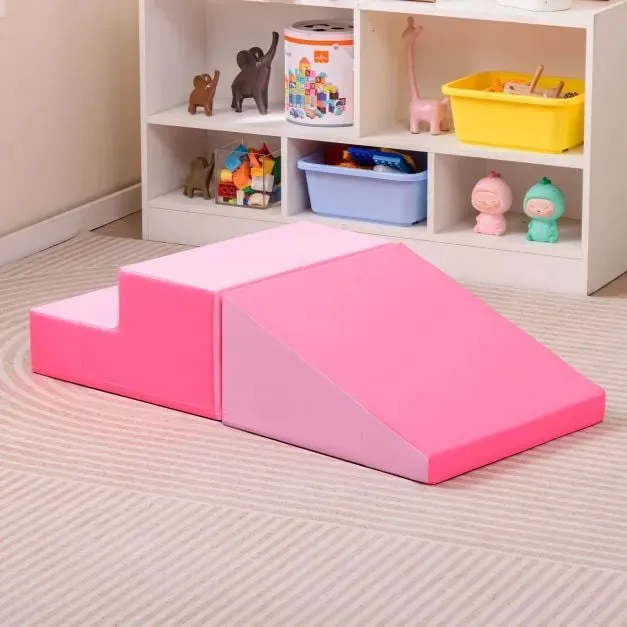 2-Piece Step and Slide Climber for Infants and Toddlers | Soft Play