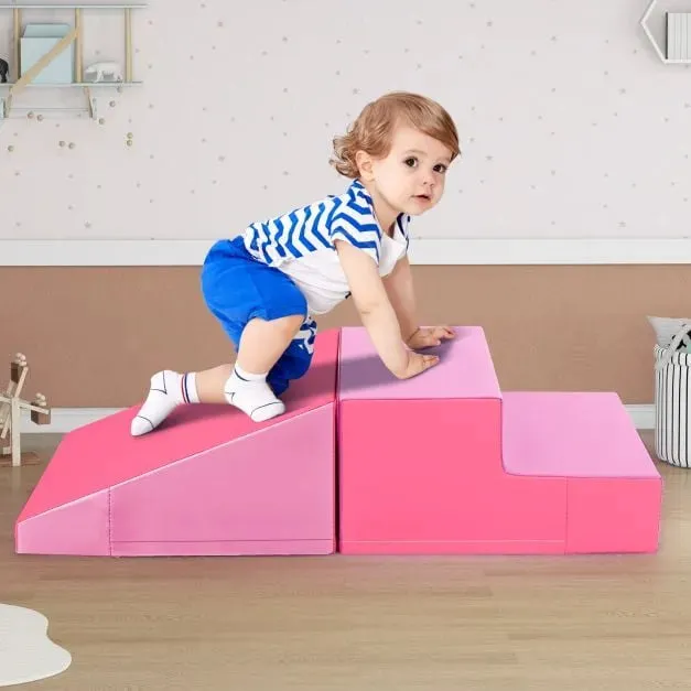 2-Piece Step and Slide Climber for Infants and Toddlers | Soft Play