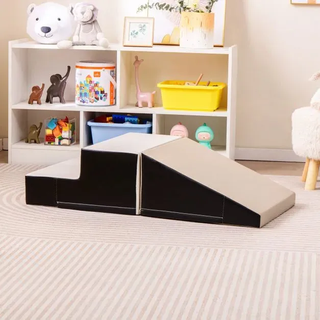2-Piece Step and Slide Climber for Infants and Toddlers | Soft Play