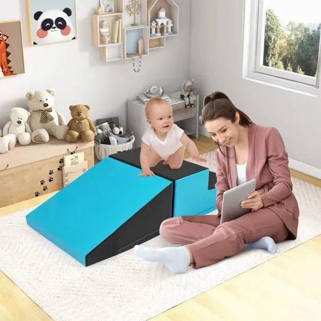 2-Piece Step and Slide Climber for Infants and Toddlers | Soft Play