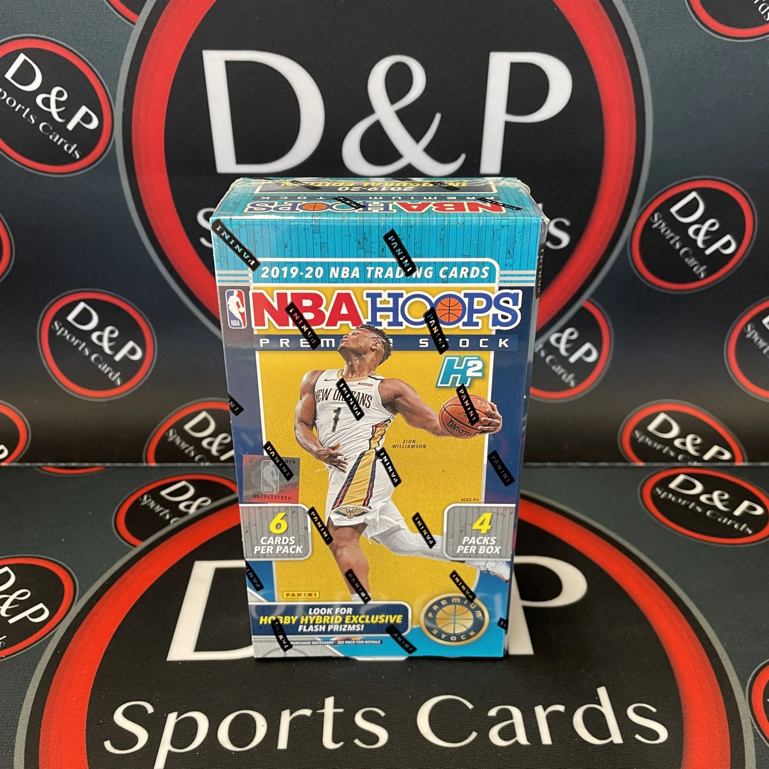 2019-20 Panini NBA Hoops Premium Stock Hobby Hybrid Box