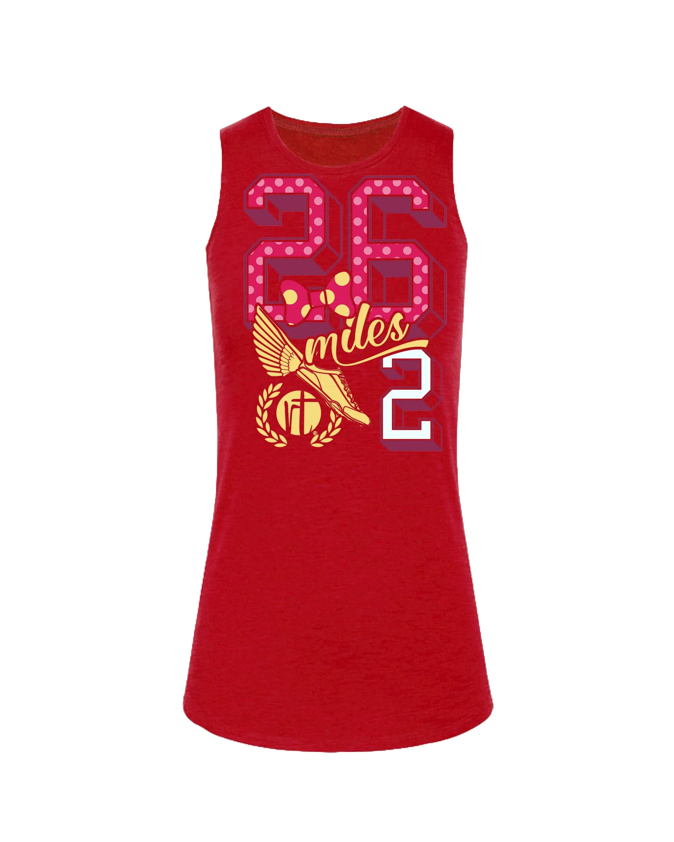 26.2 Polka Dots Varsity Block Numbers