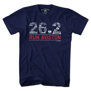 26.2 Run Boston Race Icons T-Shirt