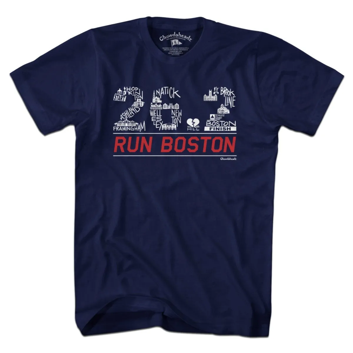 26.2 Run Boston Race Icons T-Shirt
