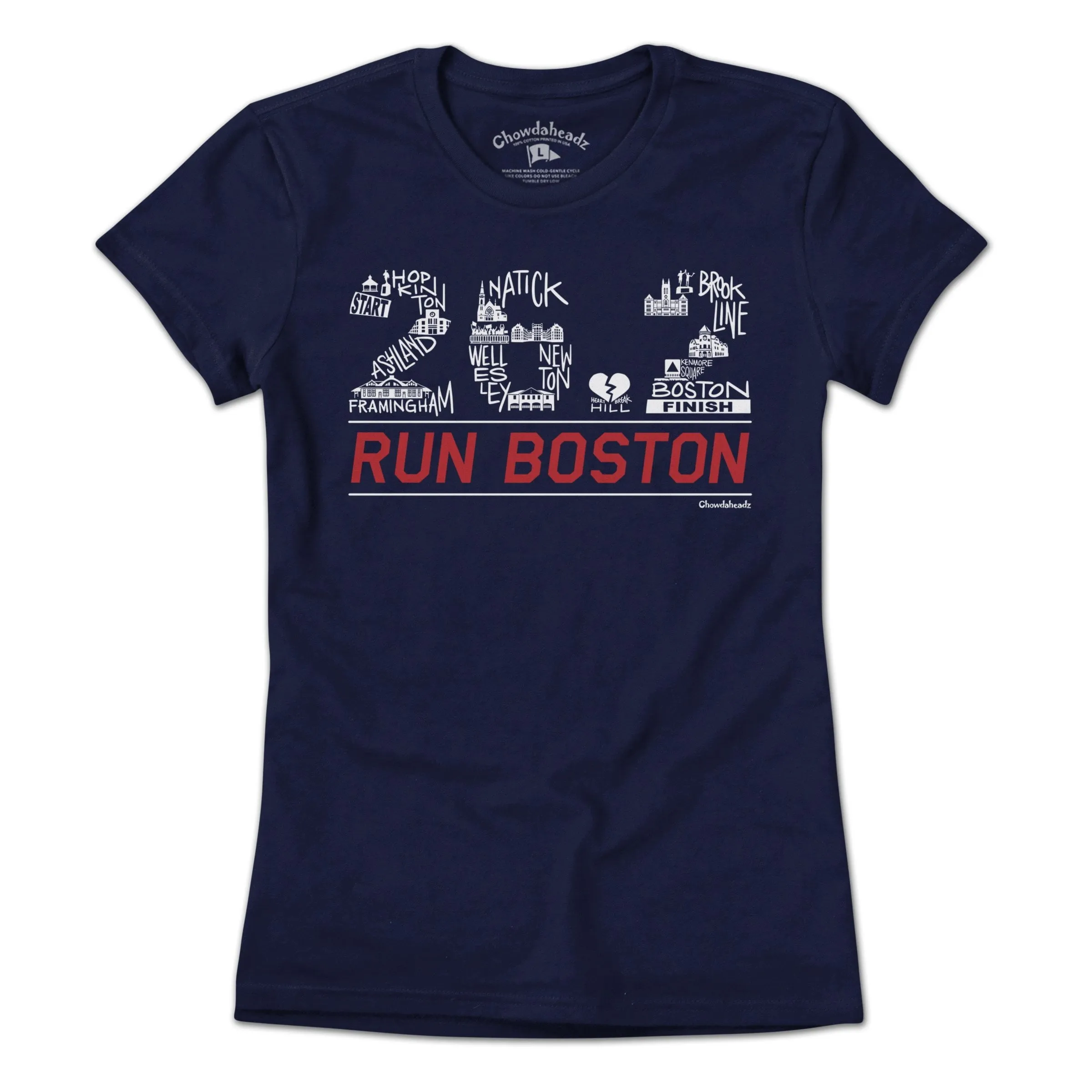 26.2 Run Boston Race Icons T-Shirt