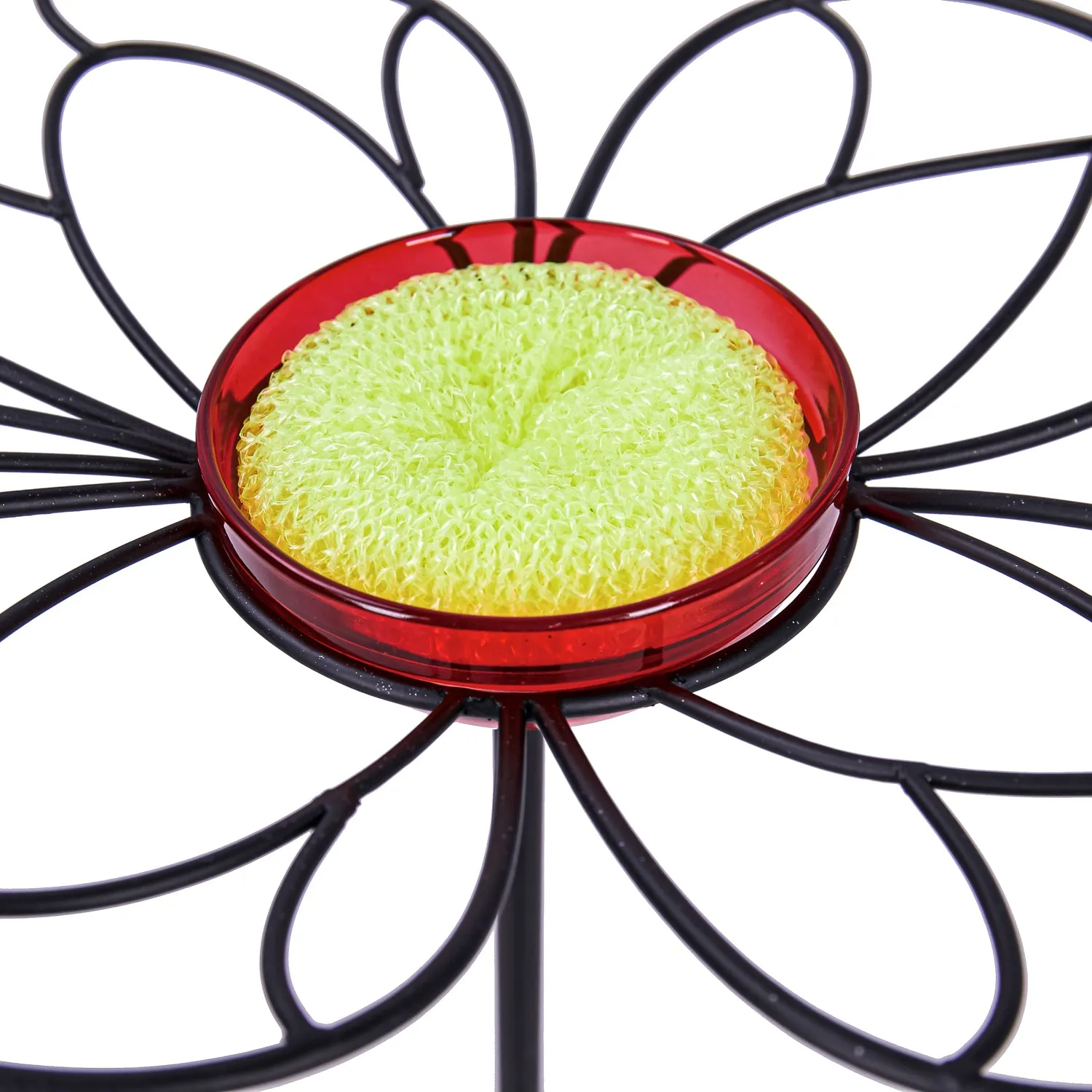 36"H Garden Stake Butterfly Feeder, Pink,47m3859