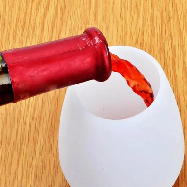 6 Pieces Foldable Silicone Unbreakable Wine/Beer Glass