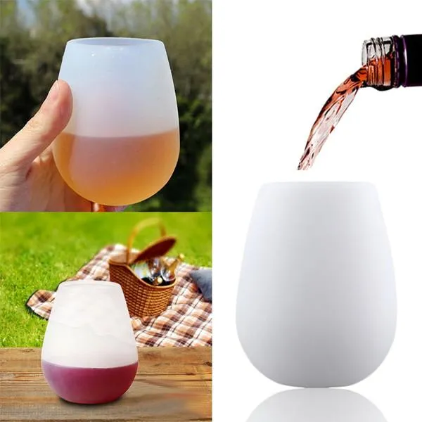 6 Pieces Foldable Silicone Unbreakable Wine/Beer Glass