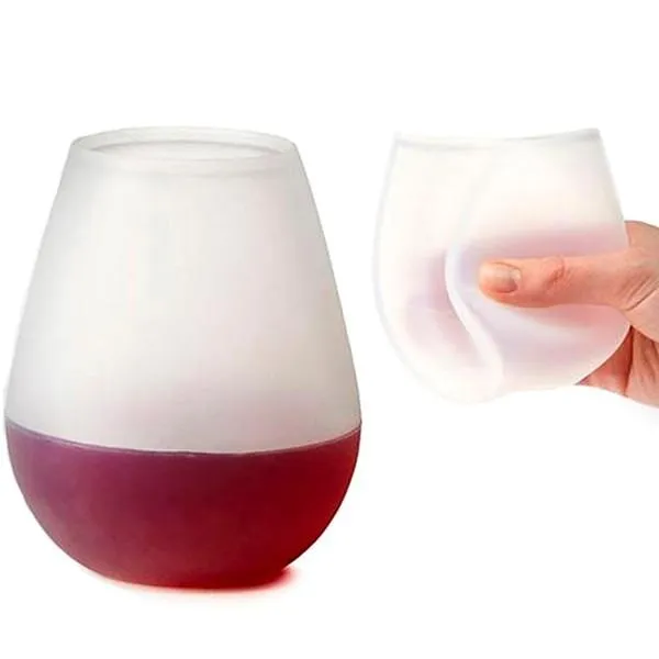6 Pieces Foldable Silicone Unbreakable Wine/Beer Glass