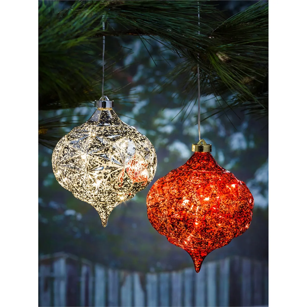 6" Shatterproof Outdoor LED Ornament