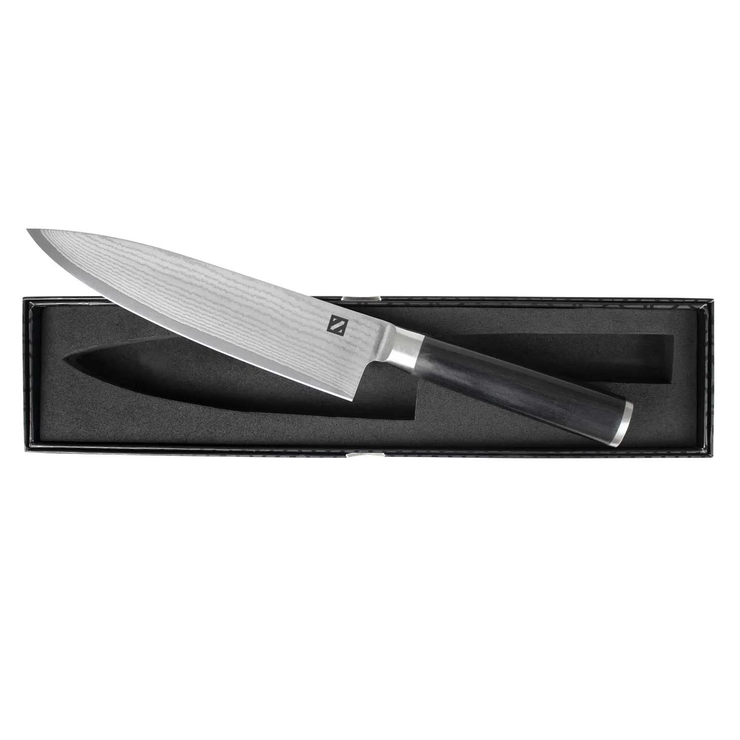 8-Inch Japanese Steel Professional Chef Knife with High Carbon Core and 67 Layer VG-10 Damascus Steel, Razor Sharp, Stainless Steel