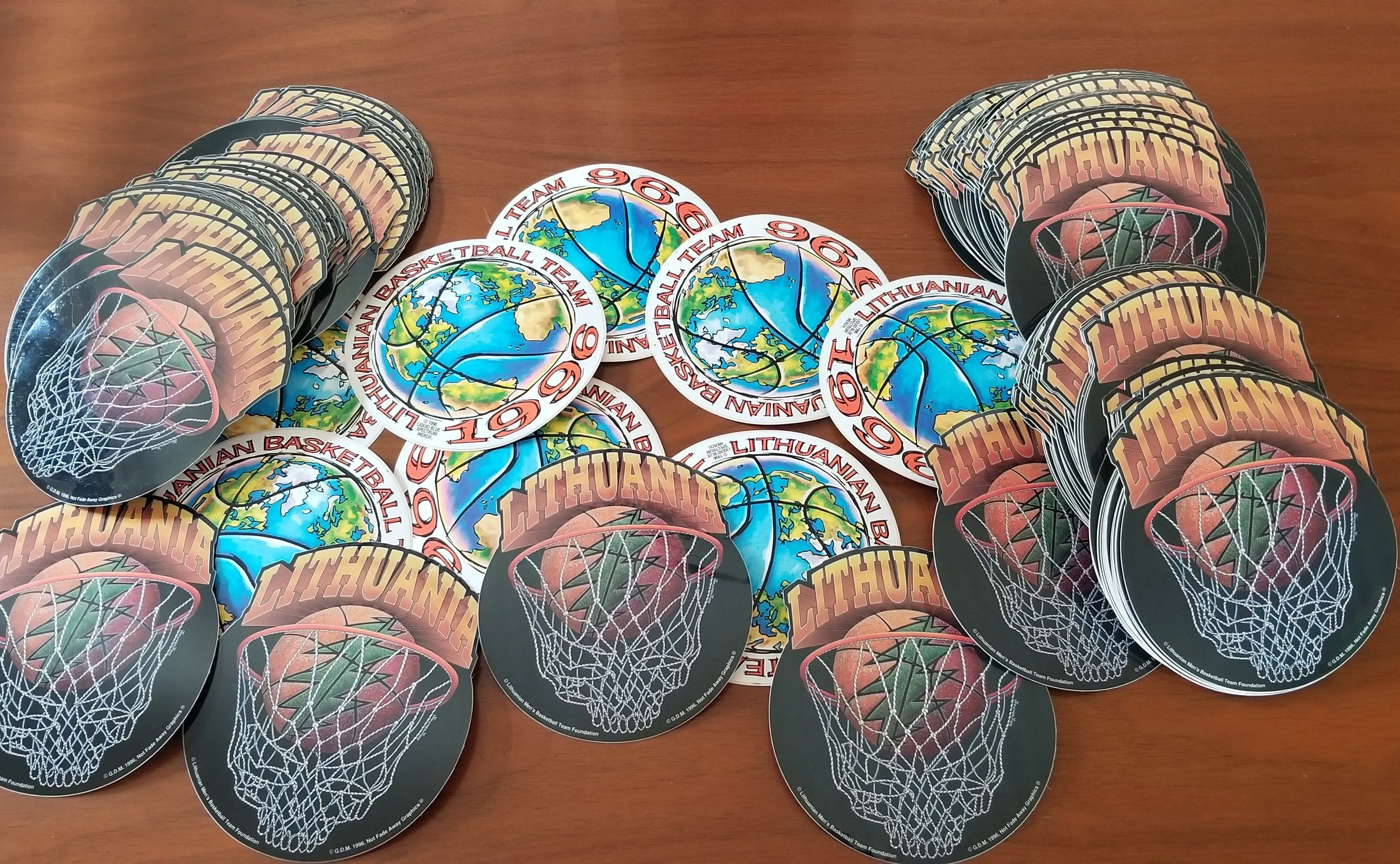 '96 Olympic Basketball Grateful Dead Vinyl Decal