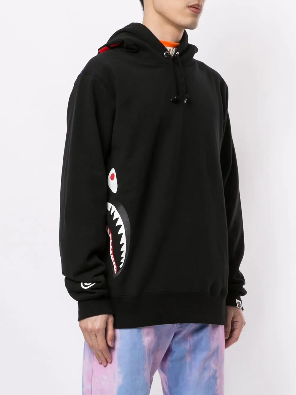 A BATHING APE® camouflage rear print hoodie
