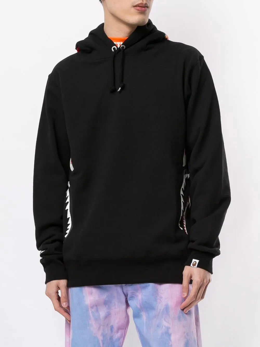 A BATHING APE® camouflage rear print hoodie
