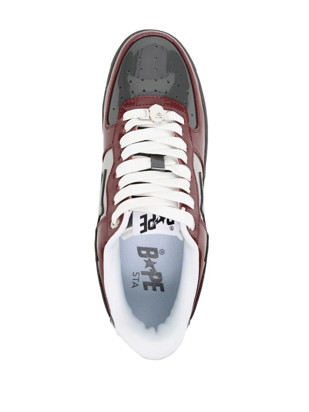 A BATHING APE® high-shine low-top sneakers