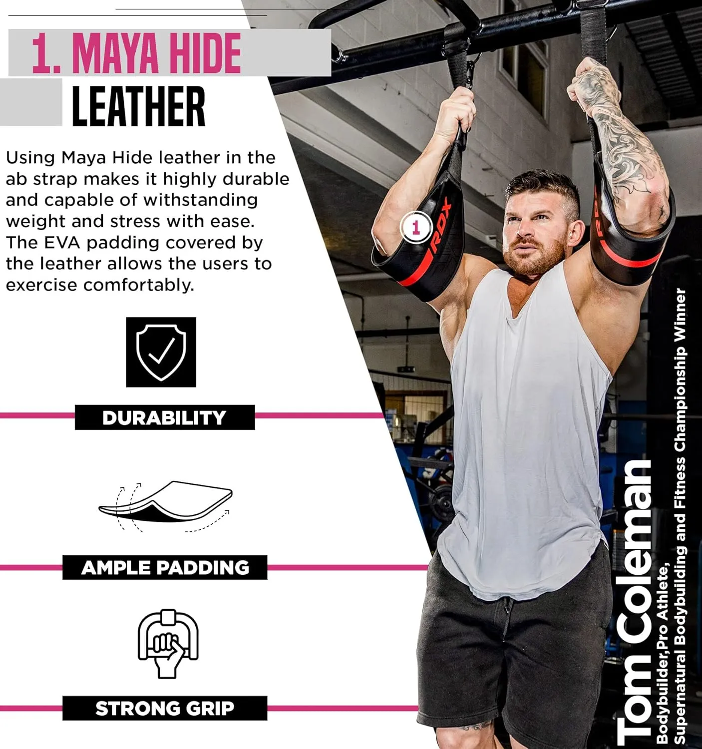 AB Straps for Pull Up Bar Hanging (Pair)