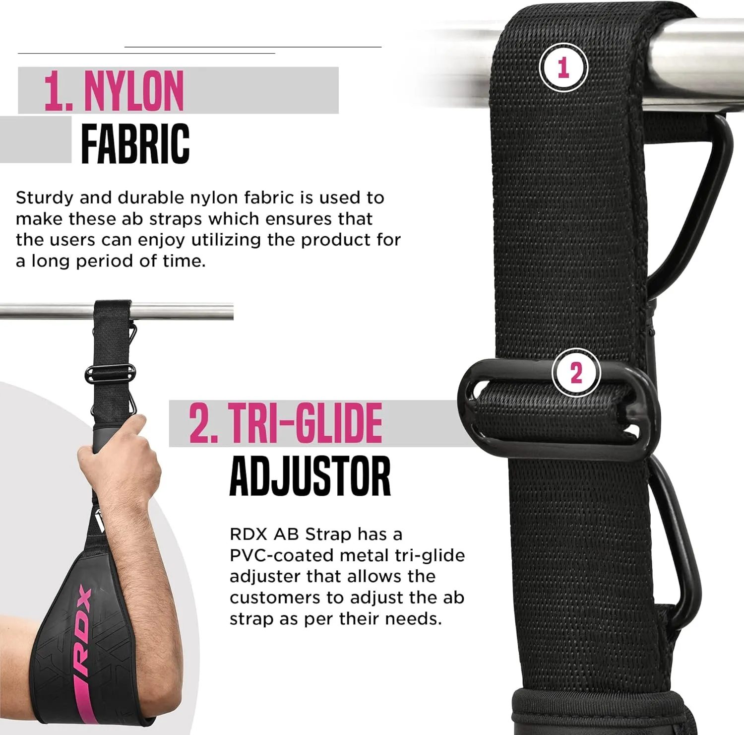 AB Straps for Pull Up Bar Hanging (Pair)