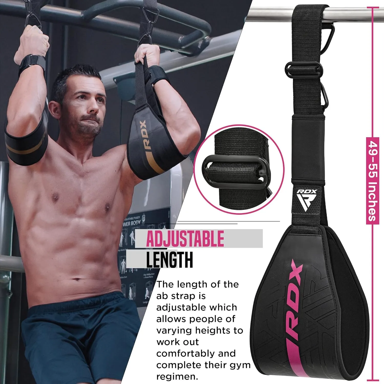 AB Straps for Pull Up Bar Hanging (Pair)