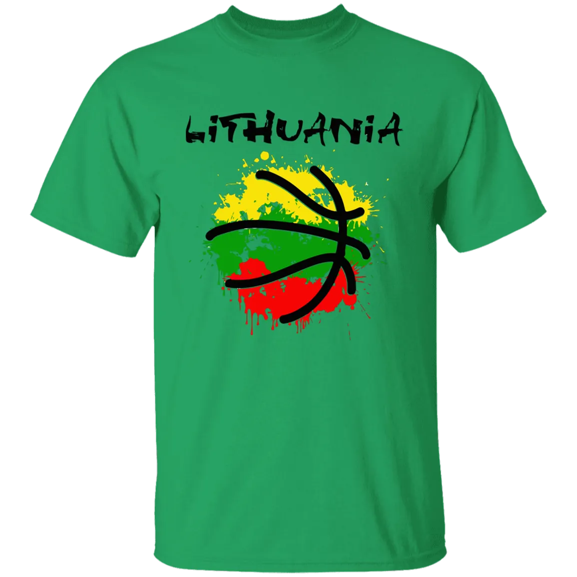 Abstract Lithuania - Boys/Girls Youth Classic Short Sleeve T-Shirt