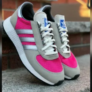 Adidas Marathon Tech Grey Silver Metallic Real Magenta Shoes G27417 Men's Sz10