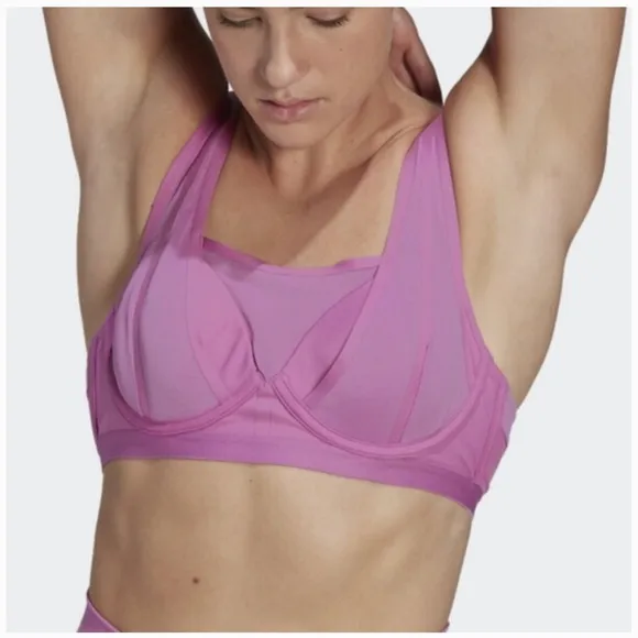 Adidas TLRD Impact Luxe Training High-Support Sports Bra (HL8696) semi p…