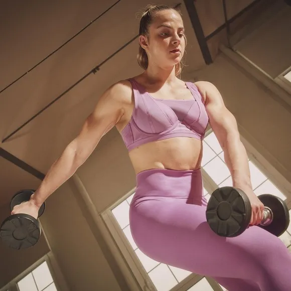 Adidas TLRD Impact Luxe Training High-Support Sports Bra (HL8696) semi p…