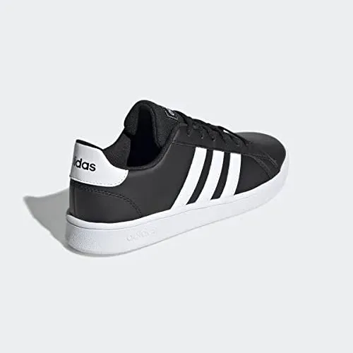Adidas Unisex-Child Grand Court K CBLACK FTWWHT Tennis Shoes-6 UK (EF0102)
