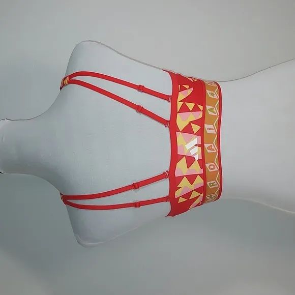 Adidas X Farm Rio 2023 Collab Tomato Spring Yellow Sports Training Bra Size XS