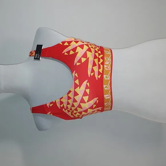 Adidas X Farm Rio 2023 Collab Tomato Spring Yellow Sports Training Bra Size XS
