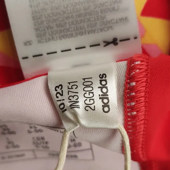 Adidas X Farm Rio 2023 Collab Tomato Spring Yellow Sports Training Bra Size XS