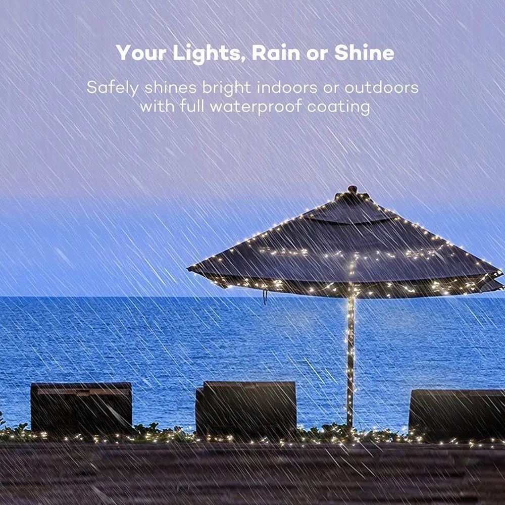 AIcase Solar Starry Fairy Bendable Copper Wire Durable Outdoor String Lights