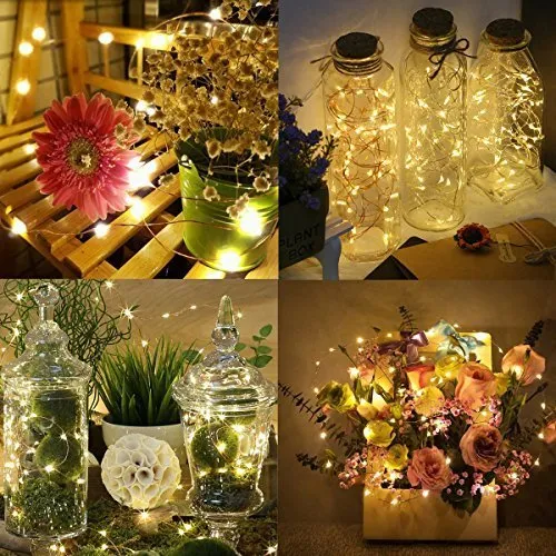 AIcase Solar Starry Fairy Bendable Copper Wire Durable Outdoor String Lights