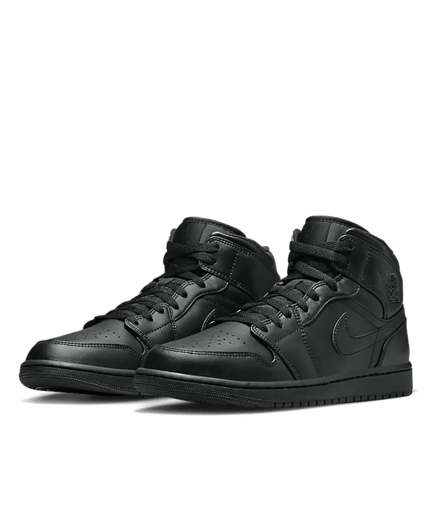 Air Jordan 1 Mid  Triple Black