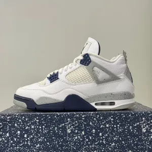 Air Jordan 4 Retro White Midnight Navy (42) - Usado