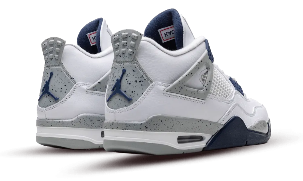 Air Jordan 4 Retro White Midnight Navy