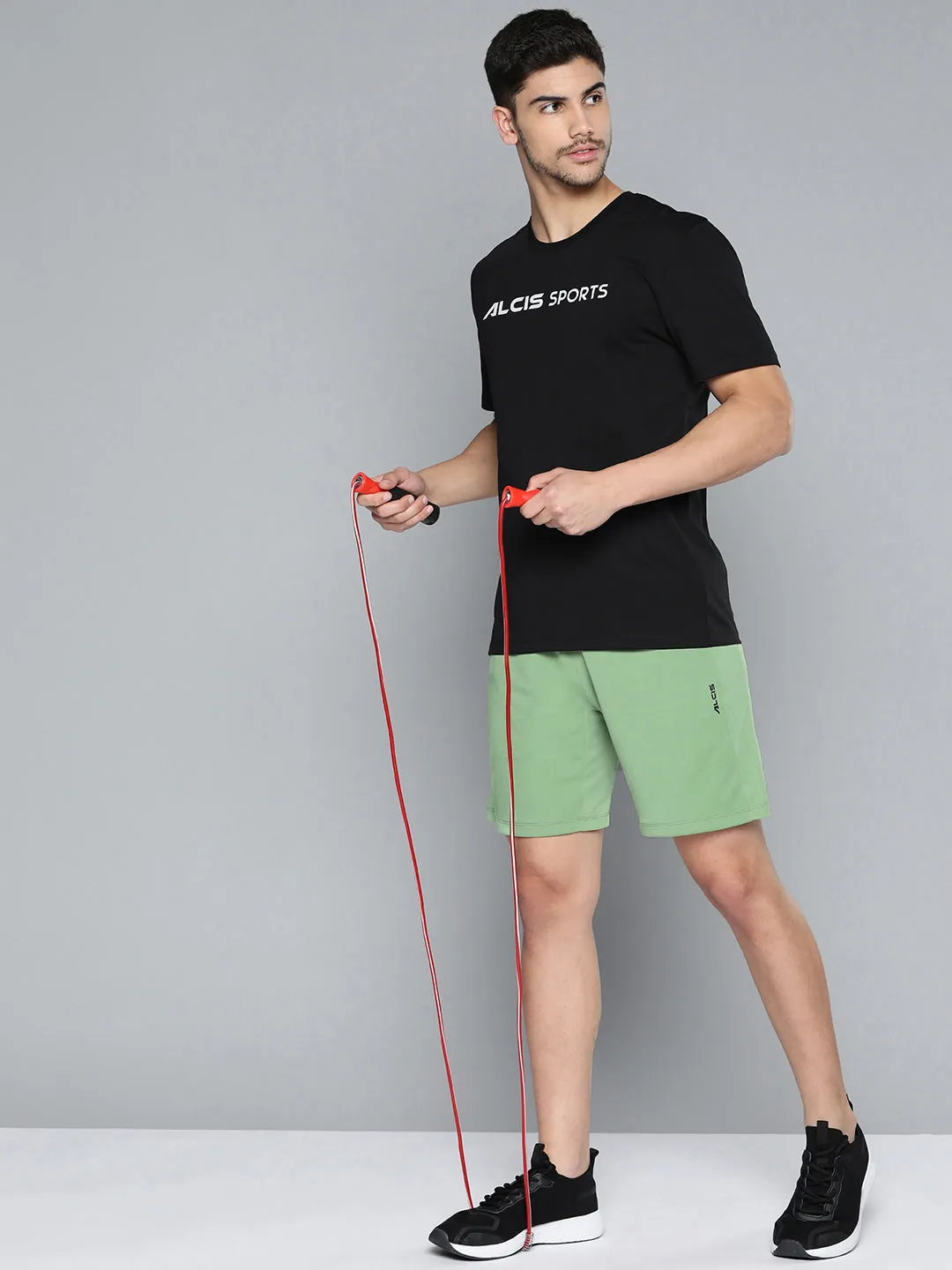 Alcis Men Solid Regular Fit Sports Shorts