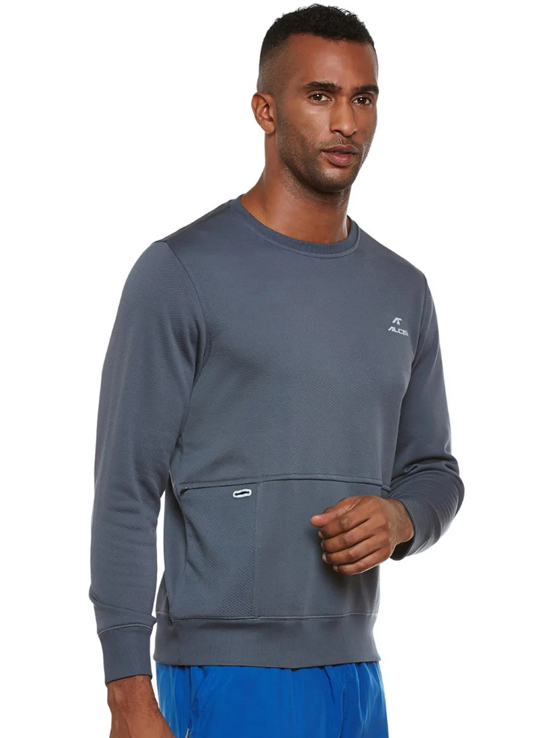 Alcis Mens Grey Sweat Shirt 308MSS256
