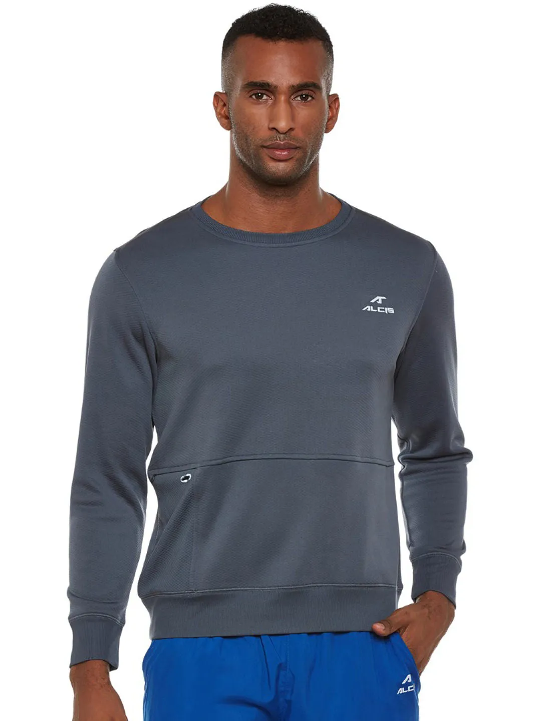 Alcis Mens Grey Sweat Shirt 308MSS256
