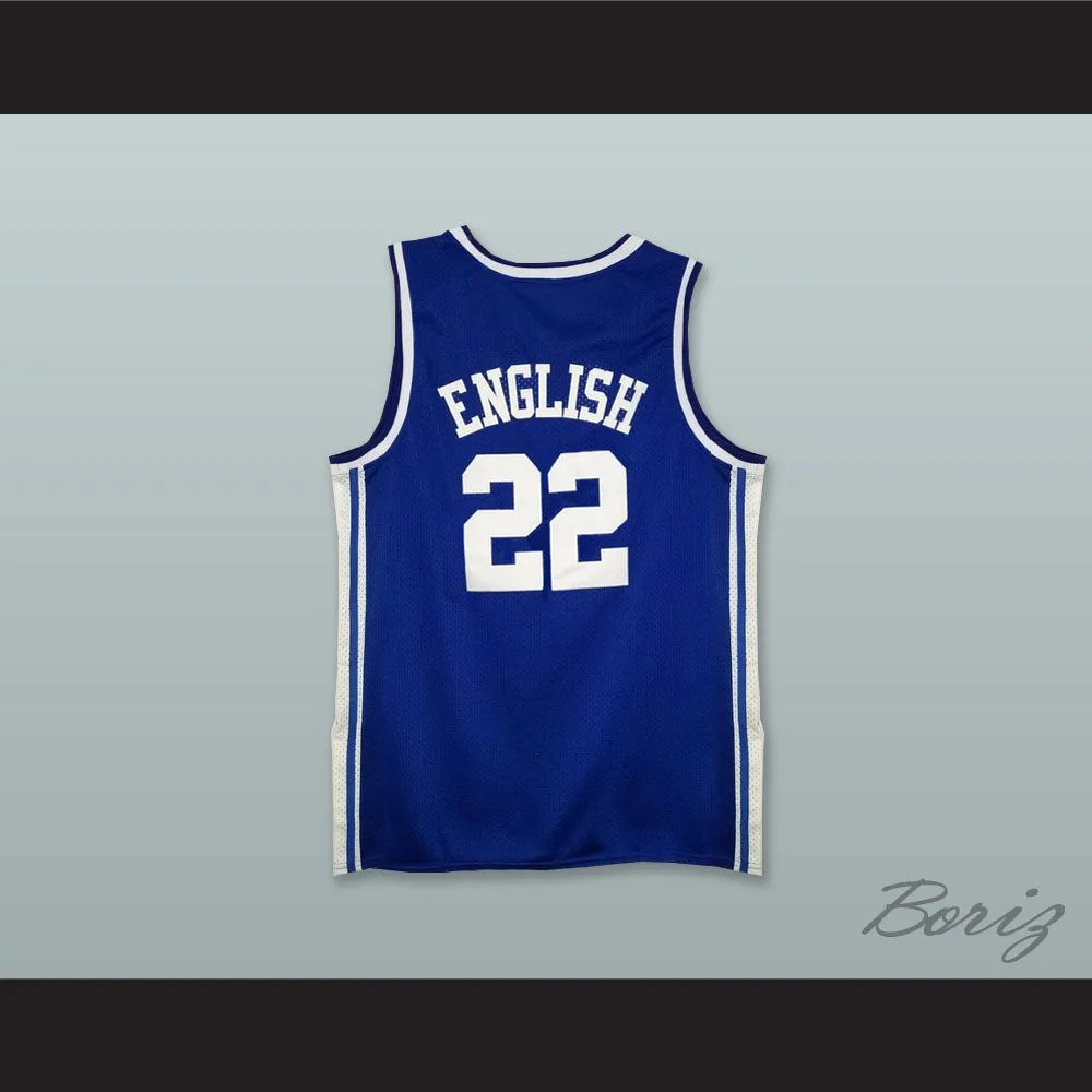 Alex English 22 Dreher High School Blue Devils Basketball Jersey