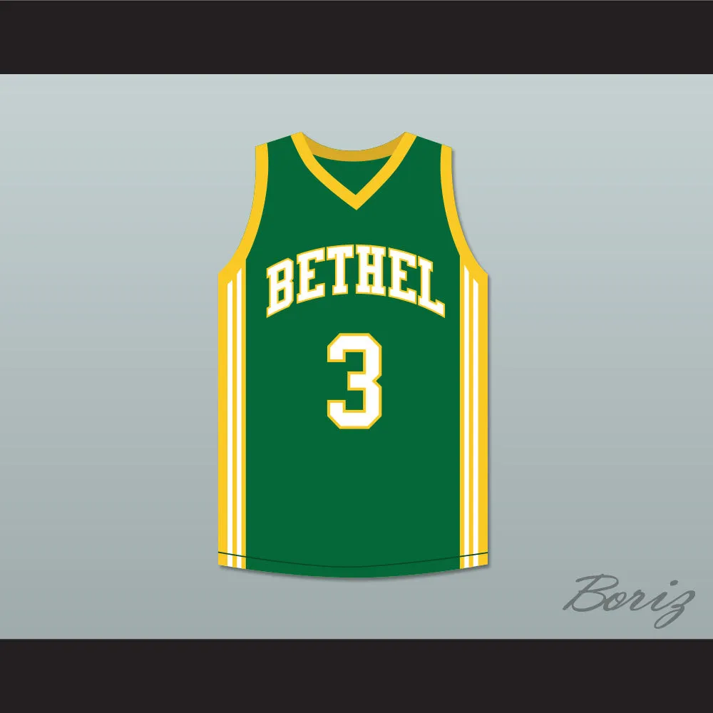 Allen Iverson 3 Bethel High School Bruins Green Basketball Jersey