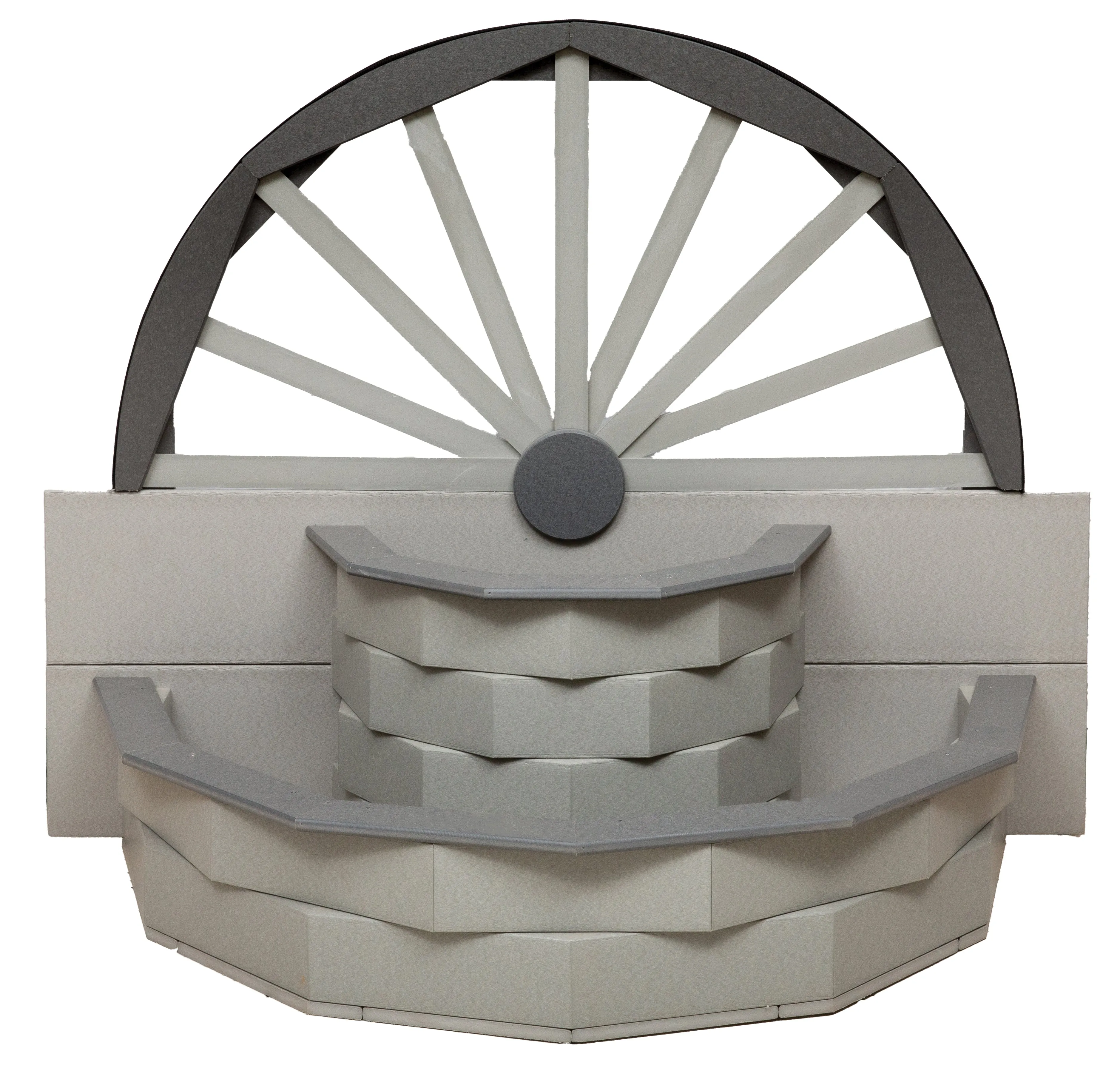 Amish Made Poly Wagon Wheel Planter