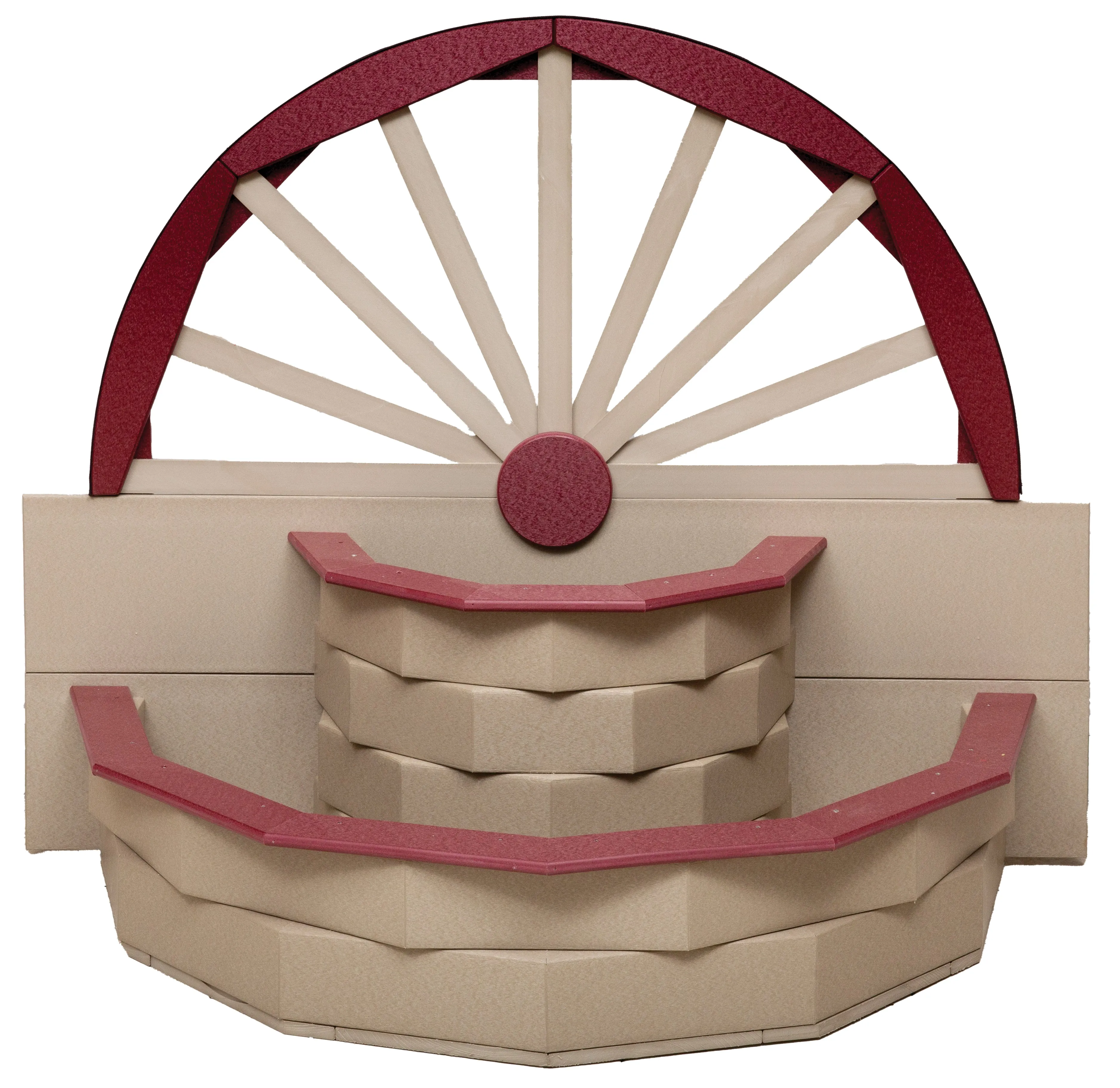Amish Made Poly Wagon Wheel Planter
