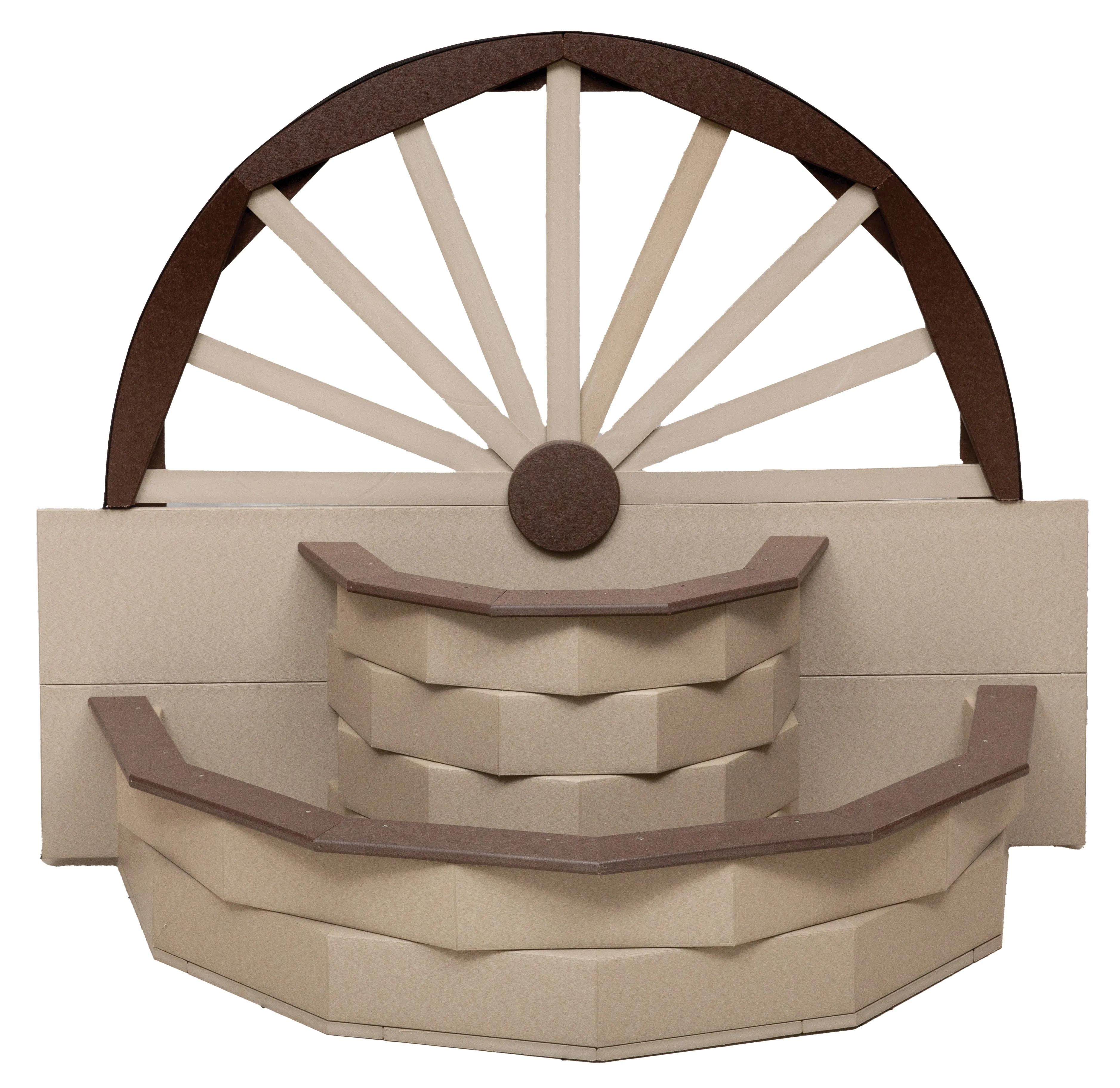 Amish Made Poly Wagon Wheel Planter