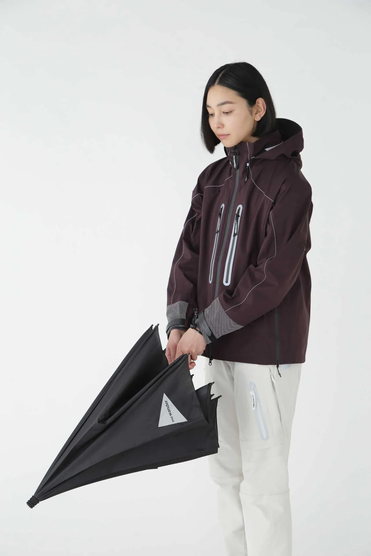 and wander - EuroSCHIRM × and wander Umbrella - Black